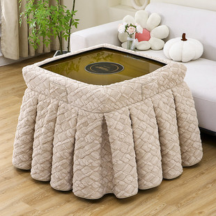 烤火桌子罩套长方形火炉桌罩套加厚取暖桌布电炉子套罩新款暖炉罩