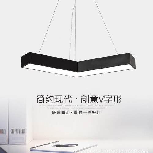 工业风led咖吊灯v字形网箭头电竞吧健身房跑道走廊过道箭头指示灯