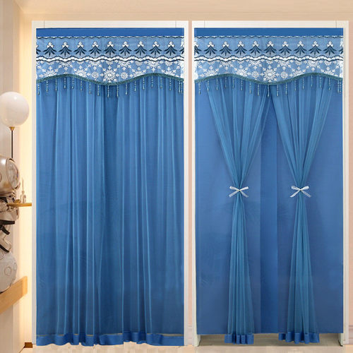 卫生间门帘防蚊家用四季纱帘夏季通用隔断帘免打孔卧室厨房纱新品