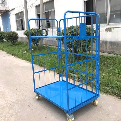 物流台车折叠式移动台车物流仓库周转笼快递移动大笼车手推台车