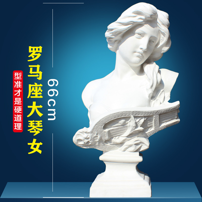 大琴美术素描石膏像68cm写生美术石膏人物头像静物女教室基础
