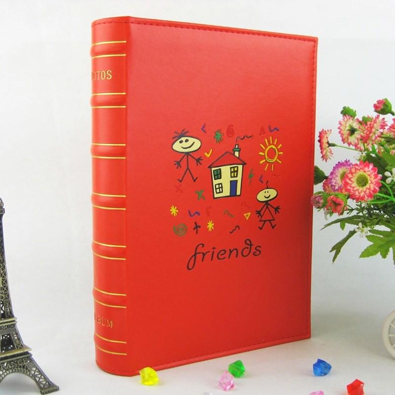 7寸相册5r影集200张古铜色仿皮写留言牡丹花靓影皮面像册