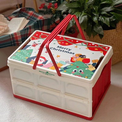 圣诞礼盒礼物盒空盒子糖果盒高颜值等食礼盒包装意创意可爱收纳盒