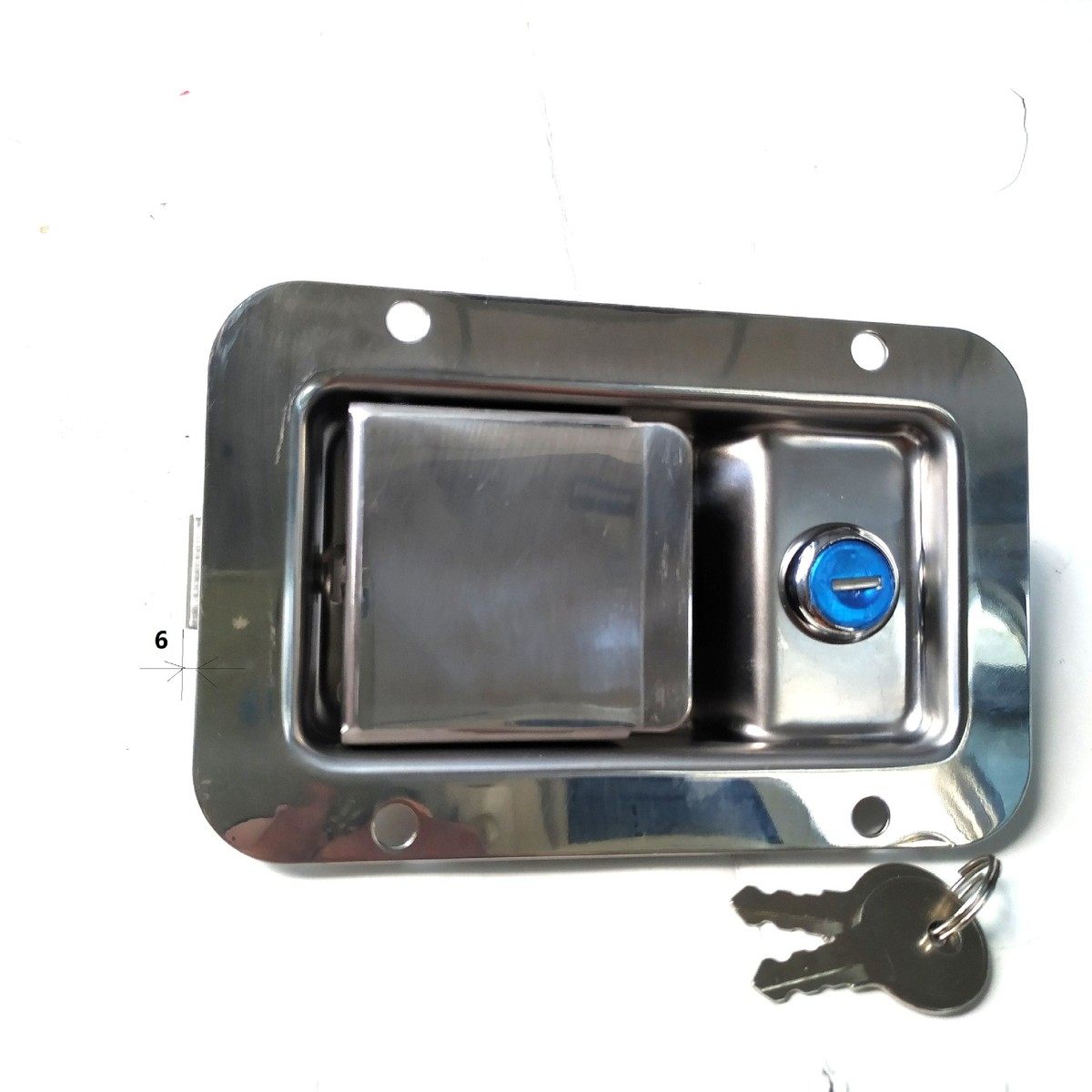 现货不锈钢面板锁加长工业设备门锁拉动式平面锁工程机械门锁