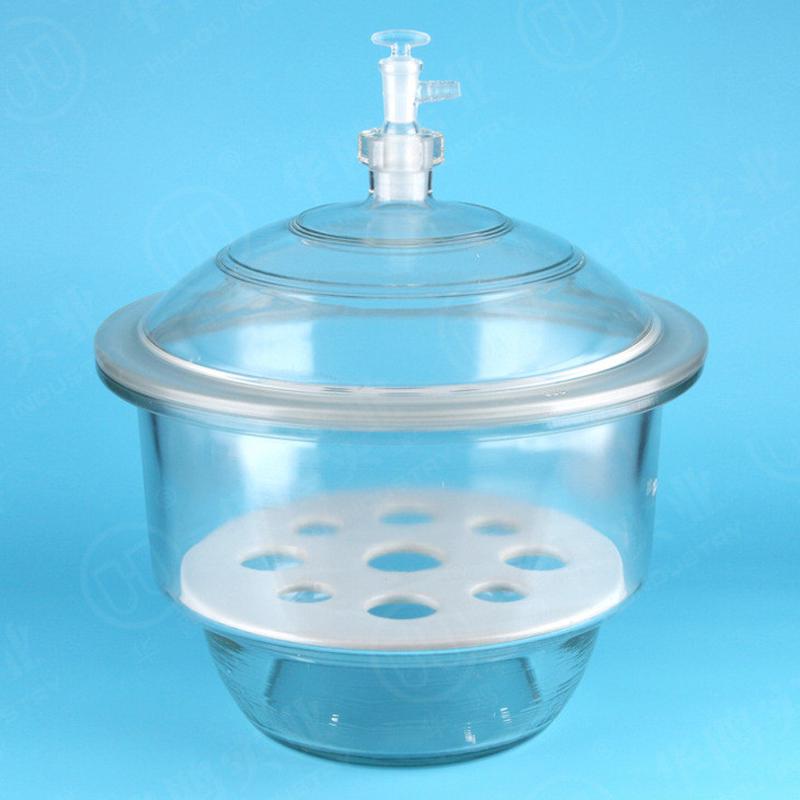 蜀牌牛透明玻璃干燥器150/180/210/240/300mm真空干燥器