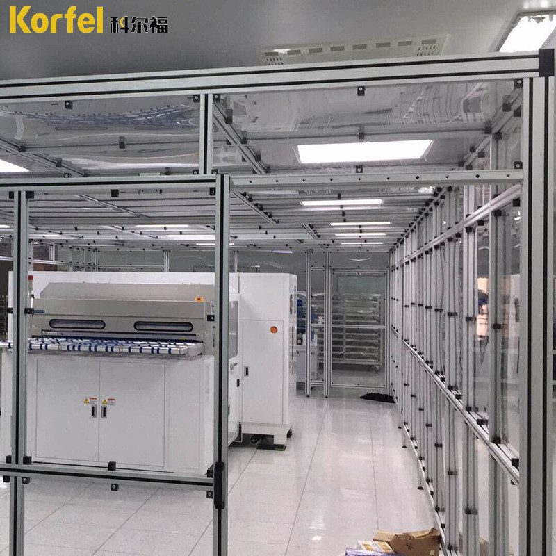 铝型材框架亚克力板围栏机械设备亚克力防护罩铝型材围网透明护栏
