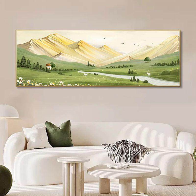 ZY新款客厅装饰画日照金山沙发背景墙挂画山水风景北欧风高级感壁,家居饰品,现代装饰画,淘宝优惠券,粉丝福利购,淘宝优惠卷