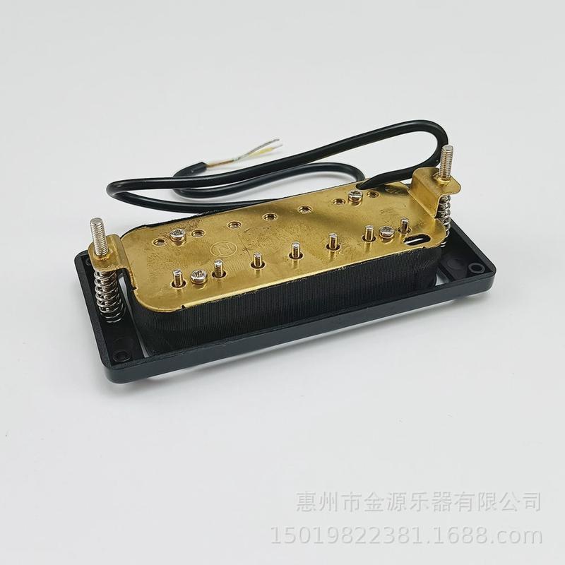 吉他拾音器双线黑电吉他拾音器圈黄拾音器黑色外框