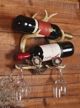 热客厅复古树脂酒架摆件饰品酒柜款玄关创意摆件厂家直供