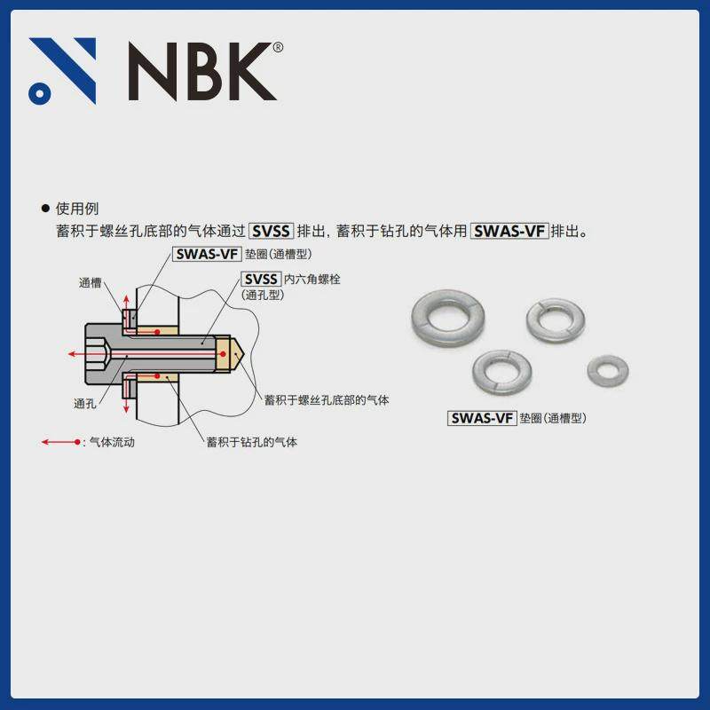 nbksvss-pc内六角圆柱头螺栓通孔型真空排气sus304低螺丝