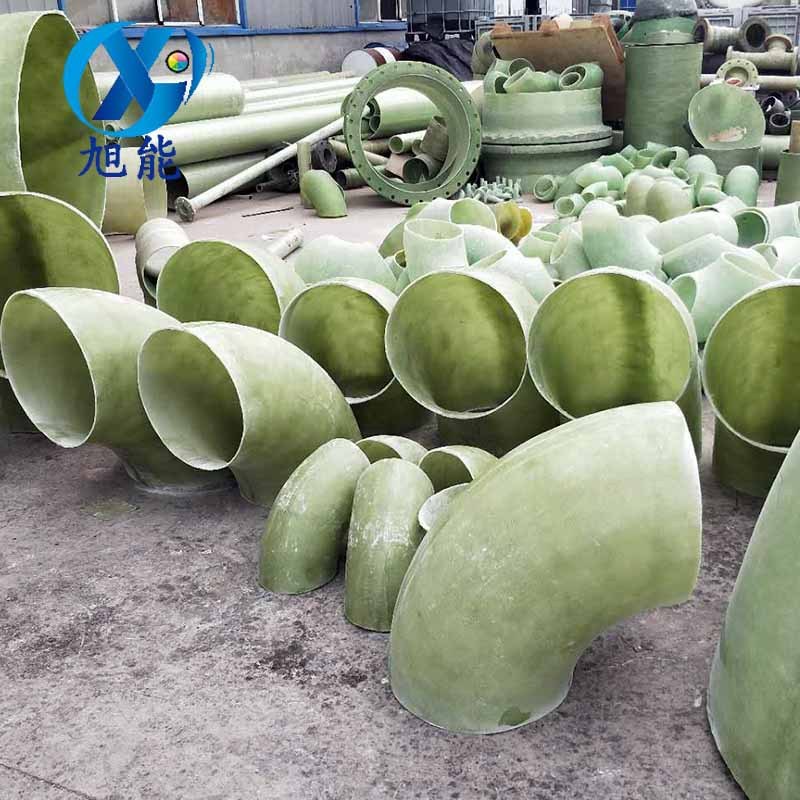 PN10DN150玻璃钢管件弯头国成热电厂90度双法兰玻璃钢弯头厂