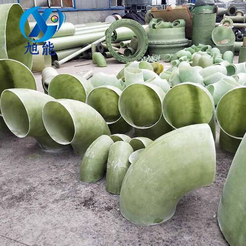 PN10DN150玻璃钢管件弯头国成热电厂90度双法兰玻璃钢弯头厂