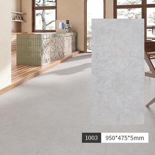 SPC石塑锁扣木地板纯色奶油侘寂风家用微水泥PVC石晶卡扣式地板