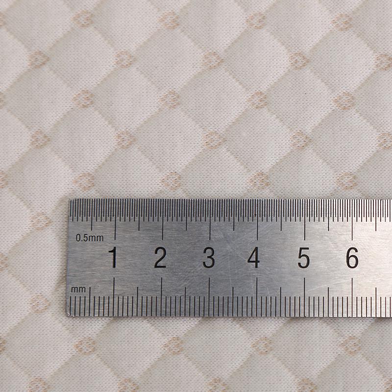 40s彩棉空气层针织面料空气层提花婴幼儿床垫空调被面料