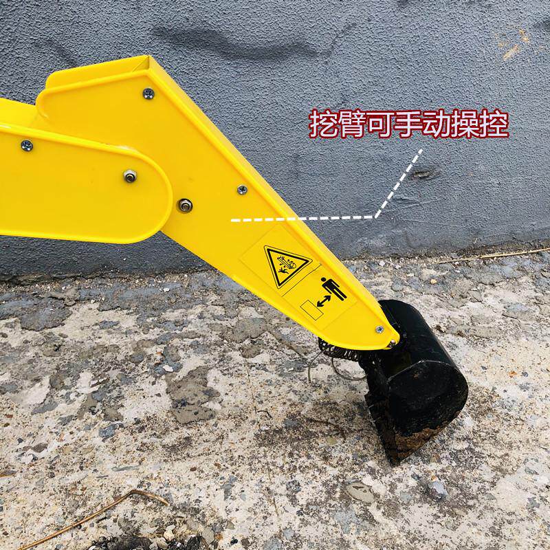 游乐场手动挖掘机儿童工程车可坐人大号沙滩男孩宝可骑合金挖土机