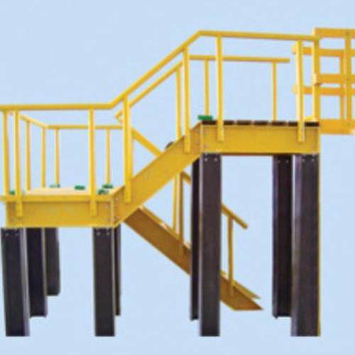 厂家直销玻璃楼梯格栅板踏步操作平台玻璃钢方管地沟污水池盖板