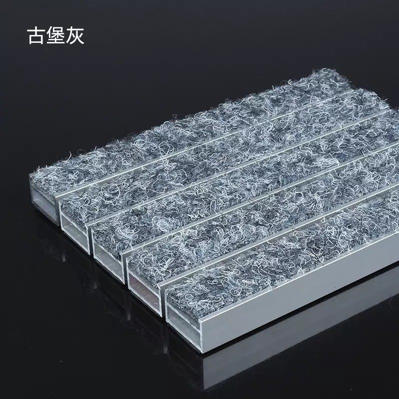 7yx批发商用铝合金地垫商场门口垫地毯嵌入式除尘刮泥防尘门厅蹭