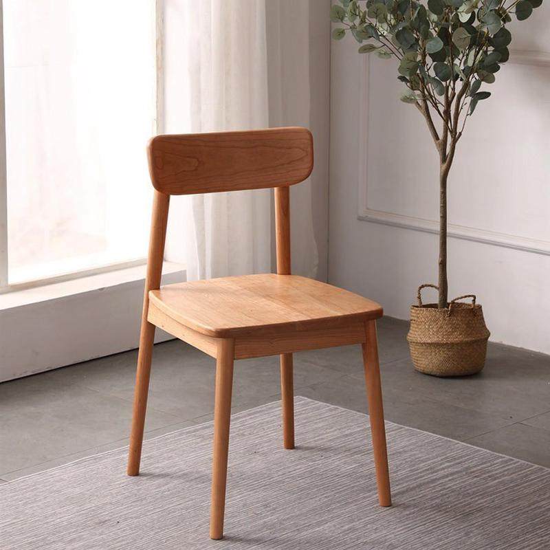 北欧纯实木餐椅现代简约白橡原木休闲家具酒店靠背椅餐厅椅子定制