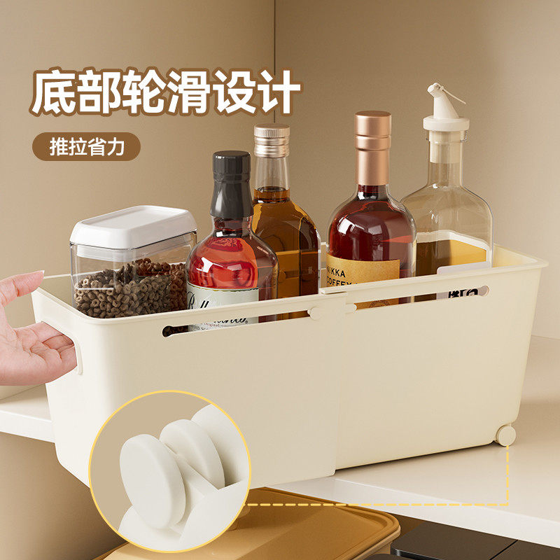 橱柜收纳盒厨房家用直角储物盒桌面抽屉整理盒长方形杂物小收纳筐,收纳整理,桌面收纳盒,淘宝优惠券,粉丝福利购,淘宝优惠卷