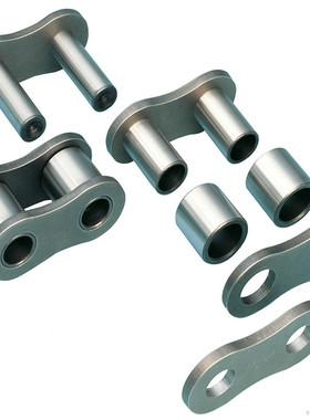 不锈钢工业输送机链条弯板链条滚珠链条08B传送链条刮泥机链条