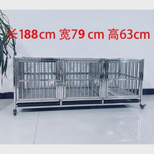hp不锈钢狗笼双层三层宠物店展示柜两层寄养猫笼兔展示狗笼笼多层