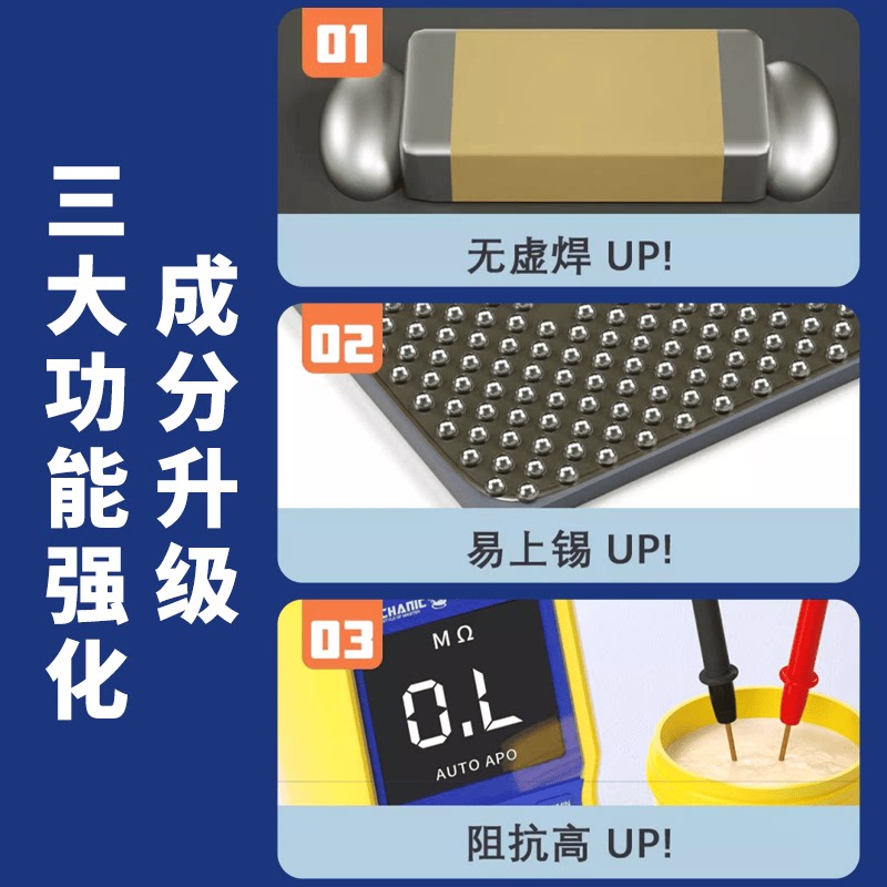 维修佬超能复合BGA助焊膏免清洗低烟UV559UV223焊膏手机芯片维修