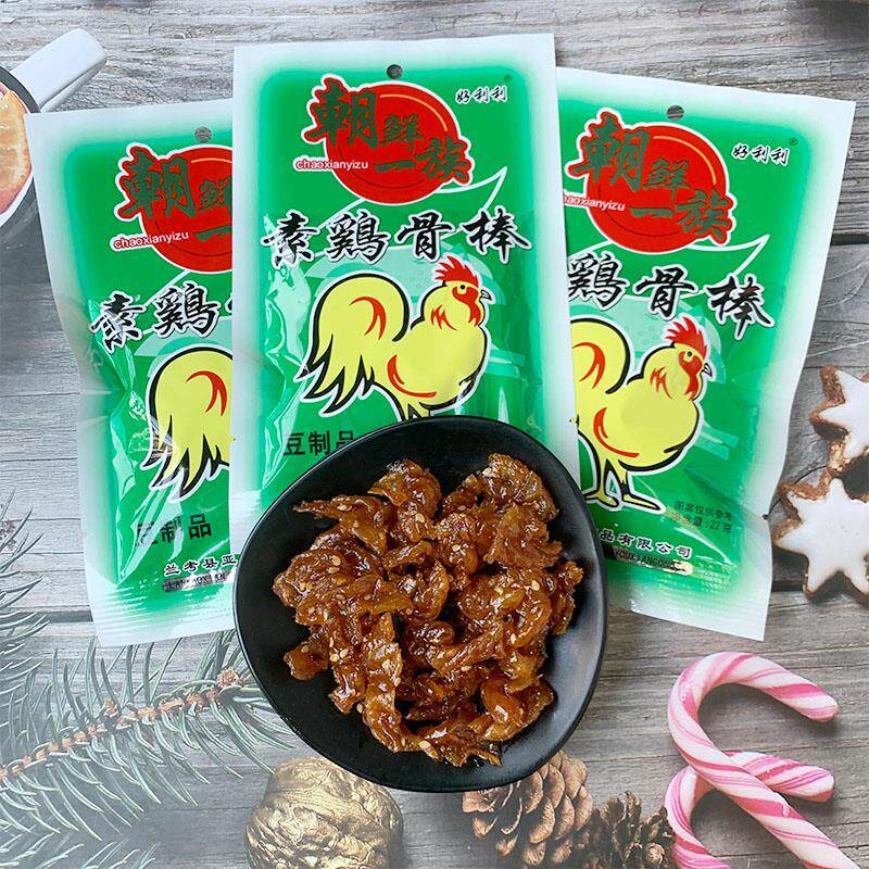 好利利朝鲜一族素鸡骨棒豆制品辣条 甜辣素肉 8090怀旧零食儿时童