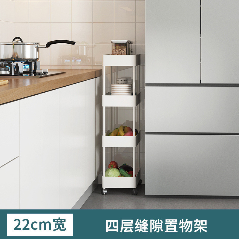 厨房置物架浴室房间移动带轮手推车客厅饭厅落地多层小推车收纳架