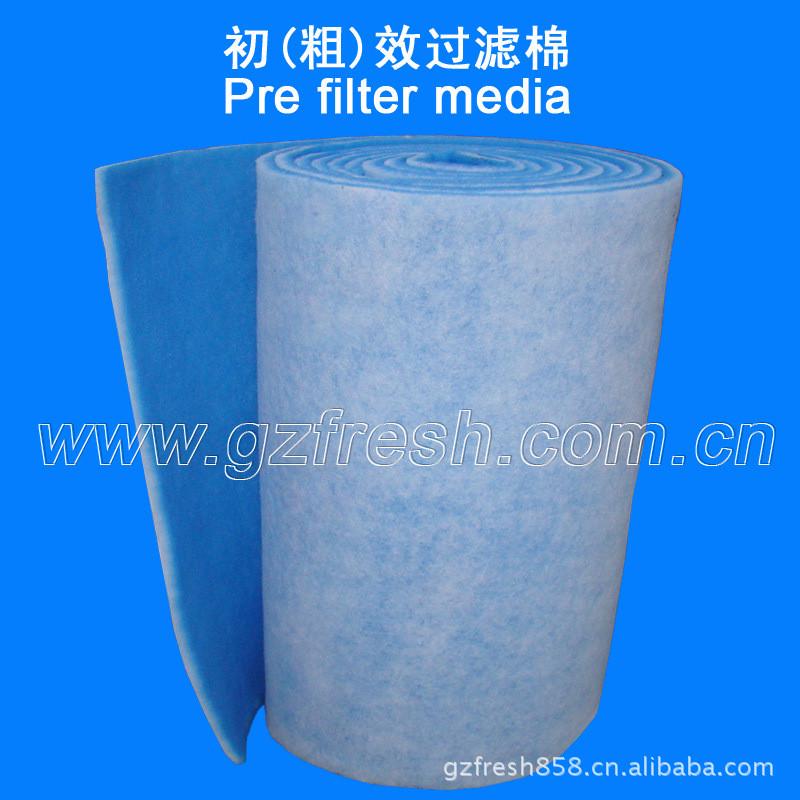 厂家供应进风口蓝白过滤棉防尘空气喷漆15mm初效烤漆房风口棉