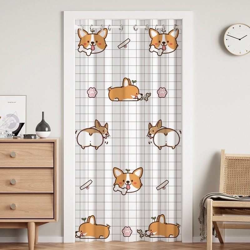 隔断帘防冷气空调挡风布帘门帘夏季客厅卧室房间用免打孔遮挡帘