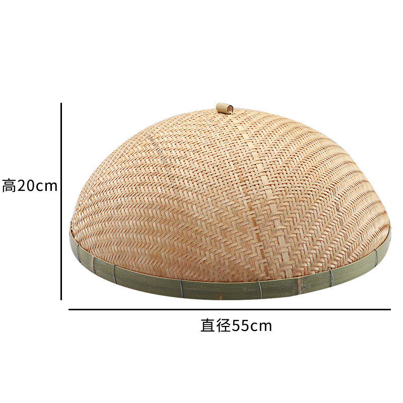 剩菜餐桌罩防蝇饭菜罩菜盖大号竹编罩子桌罩圆形家用盖菜罩竹新品