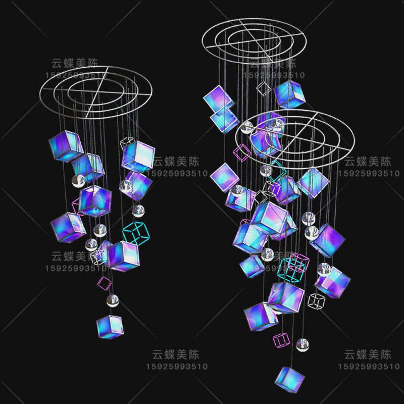 商场门店铺面橱窗中庭吊饰圣诞美陈新年吊挂装饰春节网红美陈创意