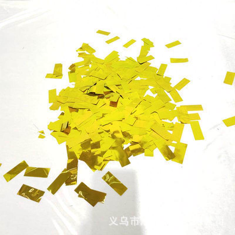 气球亮片500克波波球透明球填充物金银彩舞台撒花1.5cm小圆形纸屑