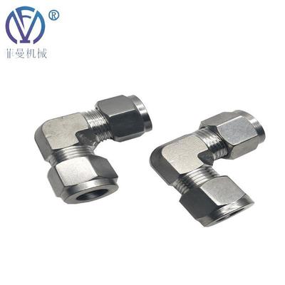 GB/T3740.1不锈钢卡套式直角管接头焊接式内丝弯头直角外螺纹接头