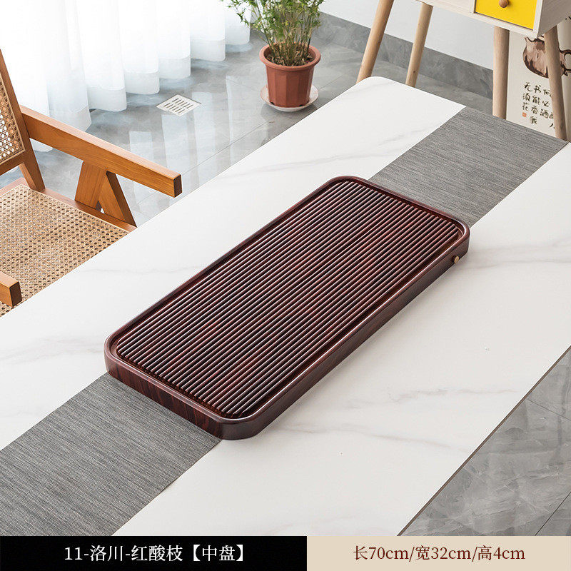 I9EK电木款整块茶盘家用2023新款功夫茶具实木茶台排水小型办公室