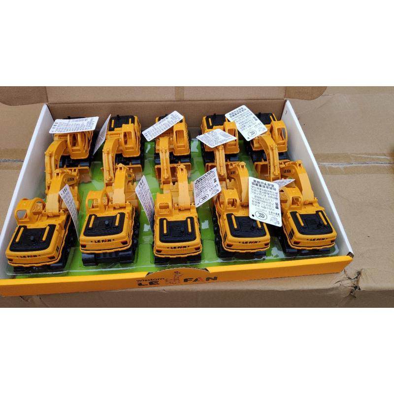 智慧小能手惯性工程车挖掘机推土机10只装推斗前进可动挖斗可调节