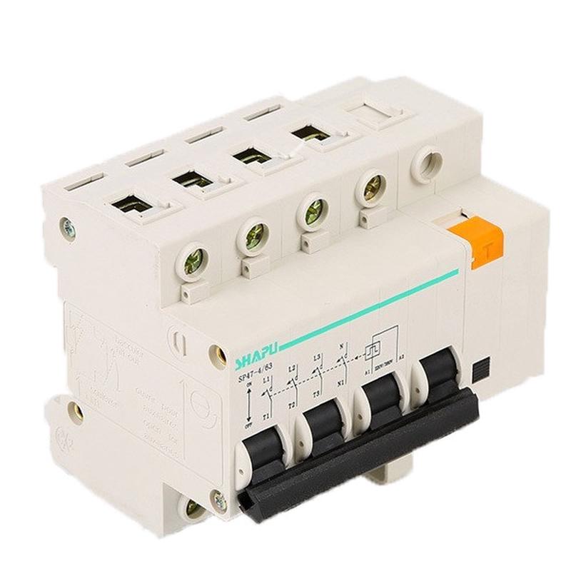 莎普电器脱扣开关断路器SP47-4P/63 电源开关分断器220V 380V通用