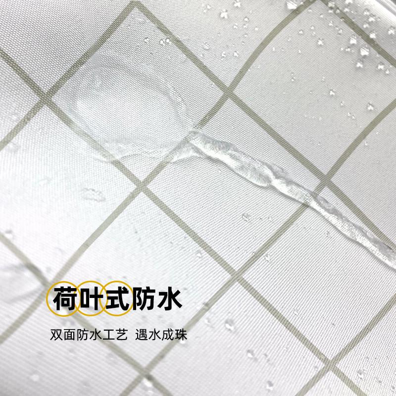 浴帘套装免打孔卫生间防水布洗澡浴室挂帘浴间隔断帘加厚防霉