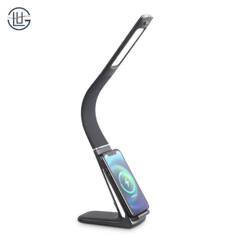 2024新品台灯10w无线充电皮纹充usb感应办公阅读led护眼台灯,家装灯饰光源,护眼吸顶灯,淘宝优惠券,粉丝福利购,淘宝优惠卷