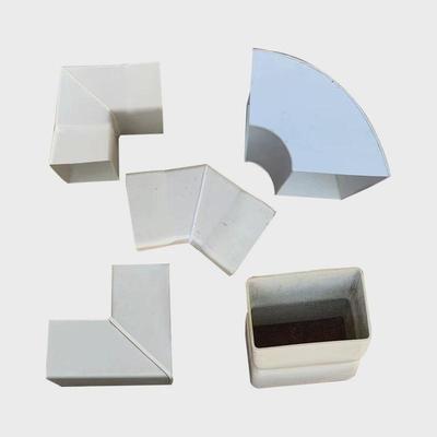 PVC方管弯头配件45度90度PVC方型排水管接头三通pvc方管配件管件