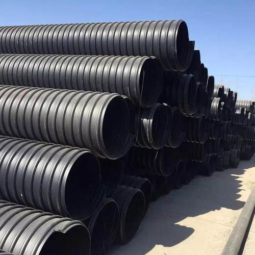 hdpe钢带波纹管dn200-dn3000-sn8排水排污波纹管雨水管双壁下水管