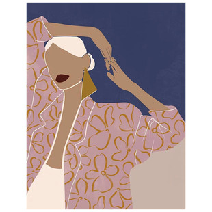 马蒂斯客厅餐厅装 饰画小众艺术过道人物玄关创意走廊挂画无框画