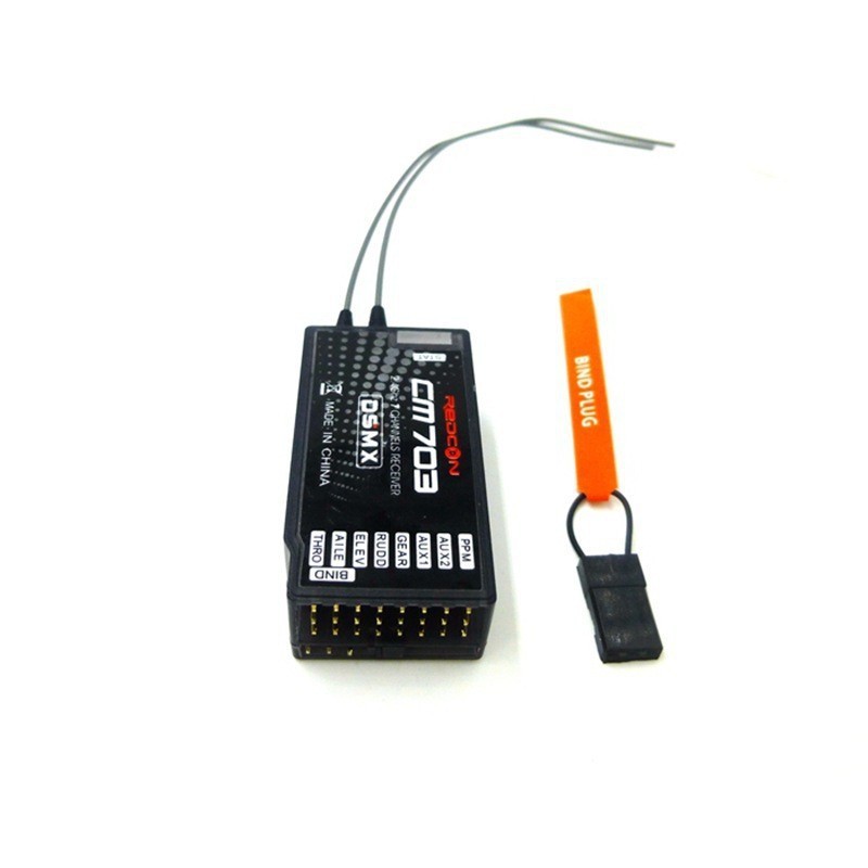 热销cm703ppm7通道dsm2 dsm2接收器 接收机 pwm输出兼容dx6i dsx7