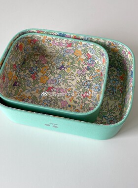 0wyv韩儿童发夹bp风樱桃盒收纳系化妆首饰盒收纳布艺桌面收纳盒