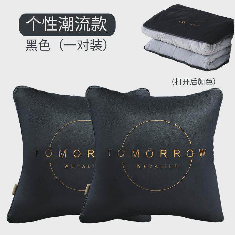 bx62抱枕被子两用车上车用多功能折叠车载新款腰枕加厚空调被