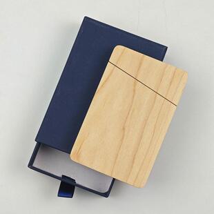 黑胡桃名片夹便捷式男士名片夹实木名片盒磁性开关口袋名片夹