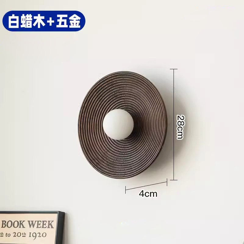 美式复古壁灯法式中古风客厅背景墙灯床头壁灯实木卧室日式已售