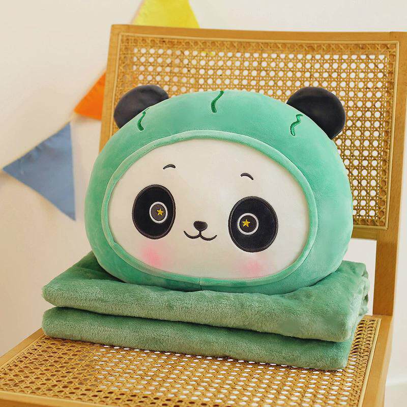 a524抱枕被子两用二合一四季通用车用子靠枕冬季折叠办公室午睡毯