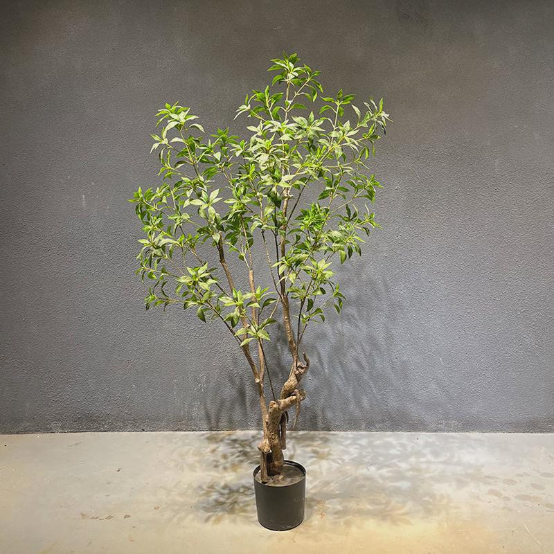 盆栽马醉木仿真植物摆件室内装饰假树落地仿真绿植带盆绿植造景