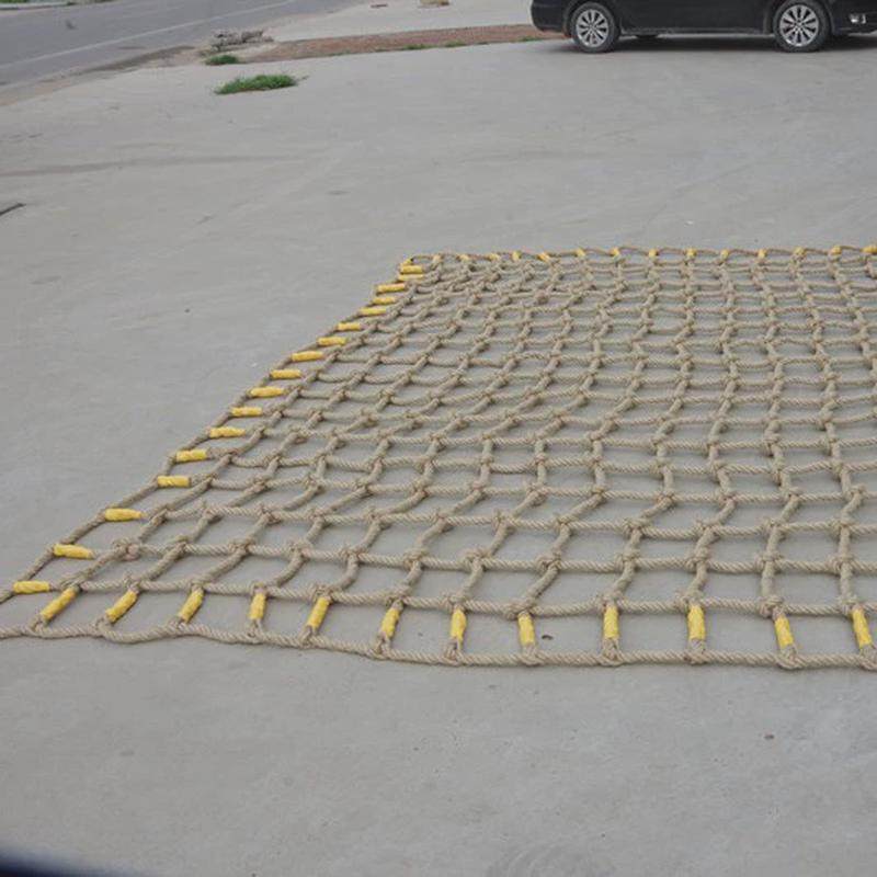 麻绳网格装饰网照片墙攀爬网吊顶酒吧隔断网景区护栏网楼梯防护